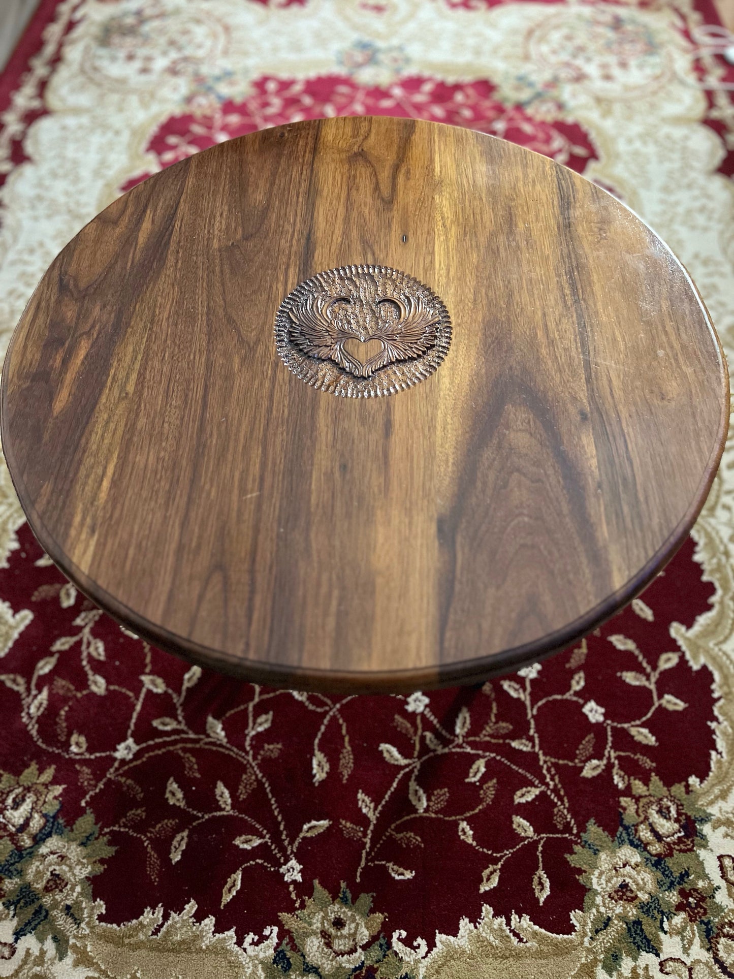 4. Angel heart - Black walnut wood Coffee table