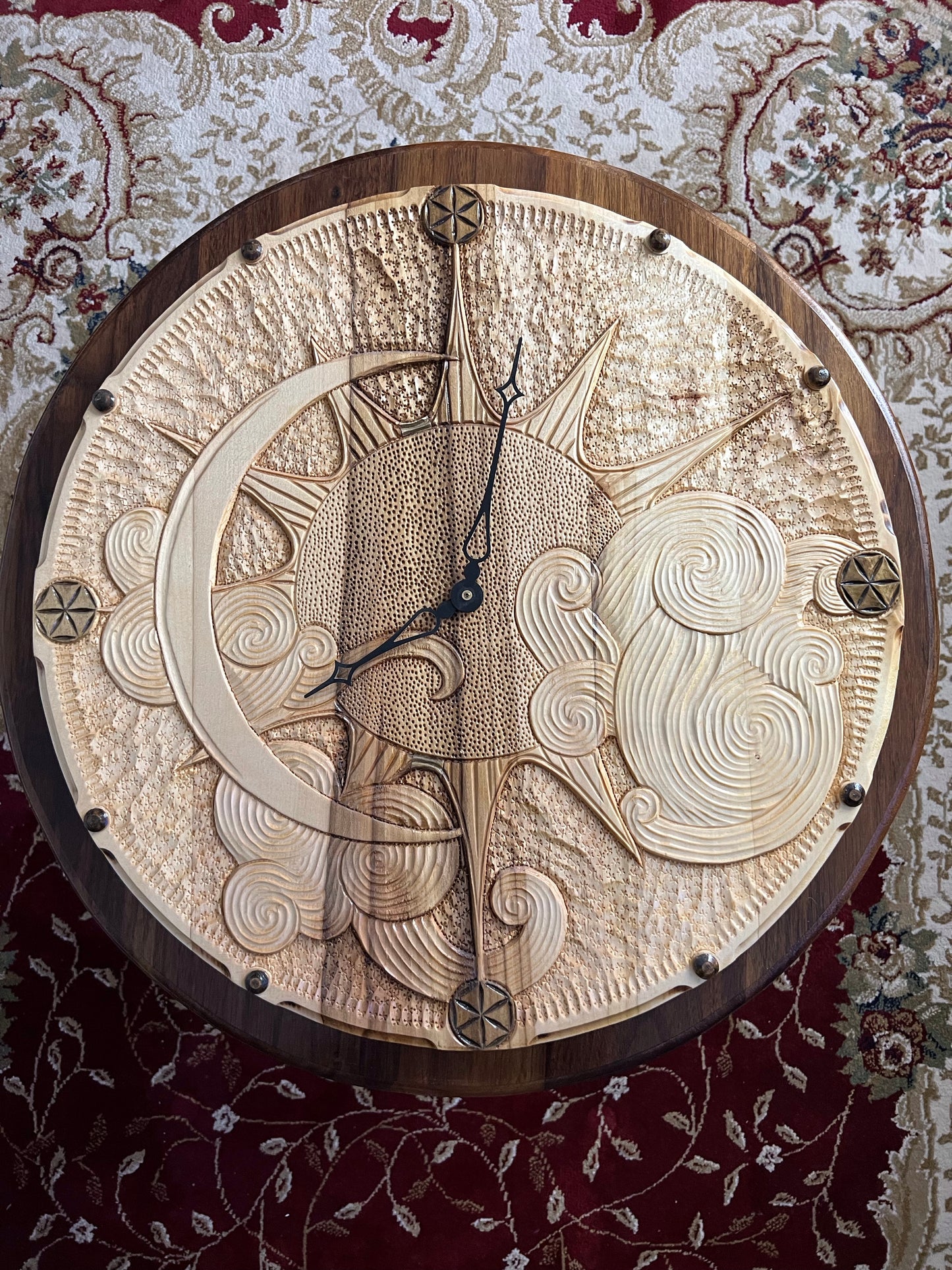 2.Future compass - Linden wood Wall clock